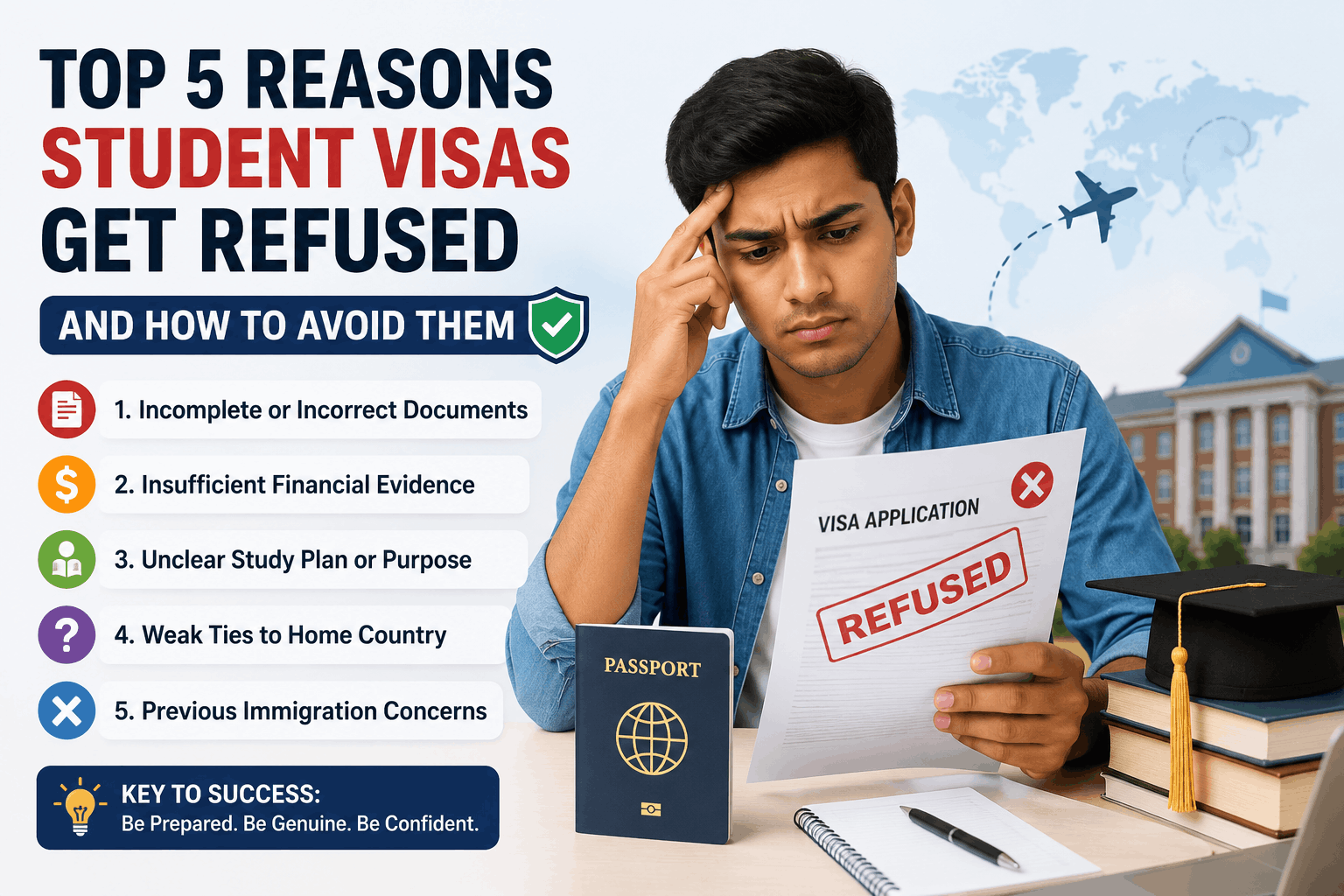 Top 5 Reasons Student Visas Get Refused and How to Avoid Them